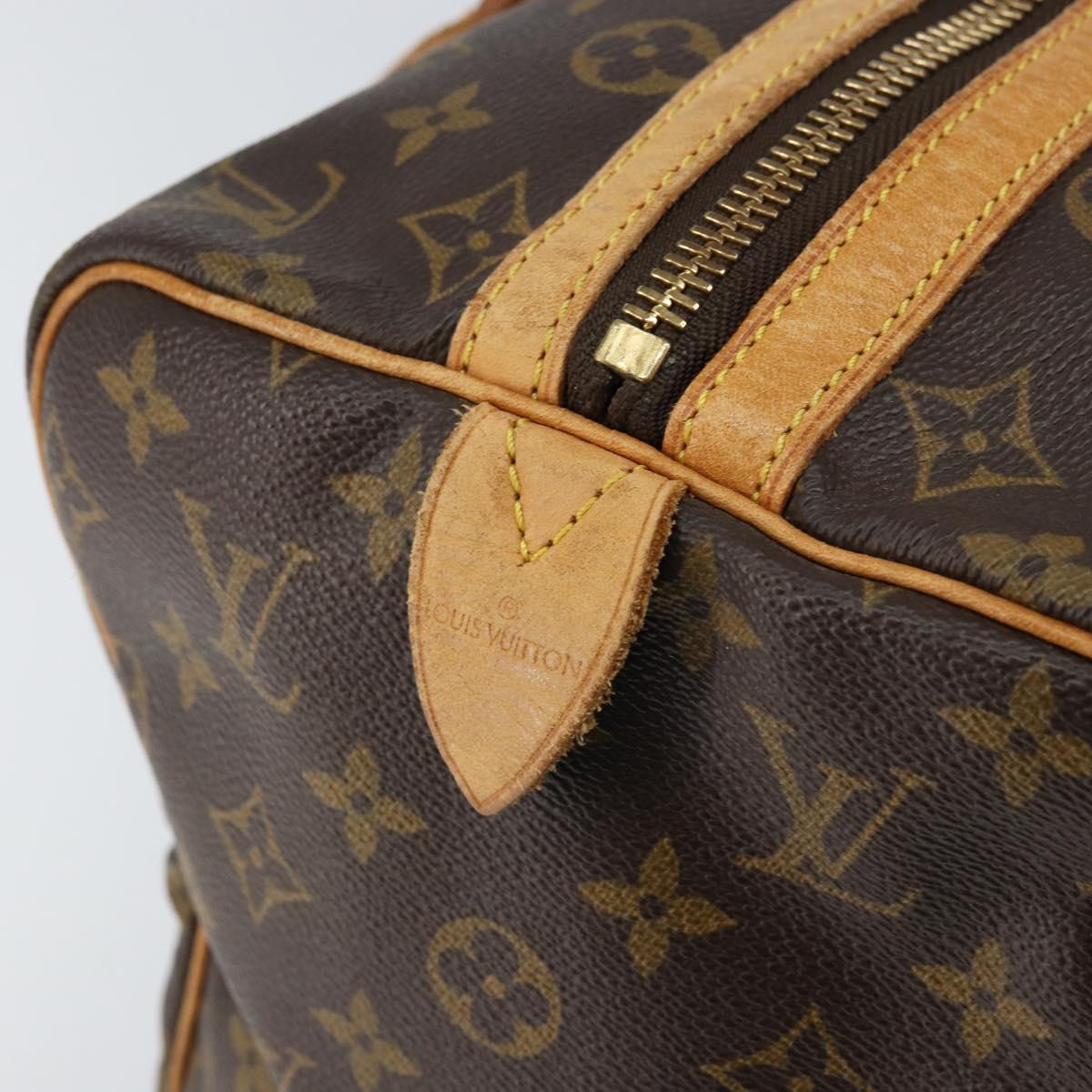 LOUIS VUITTON Monogram Sac Souple 35 Boston Bag M41626 LV Auth 152778