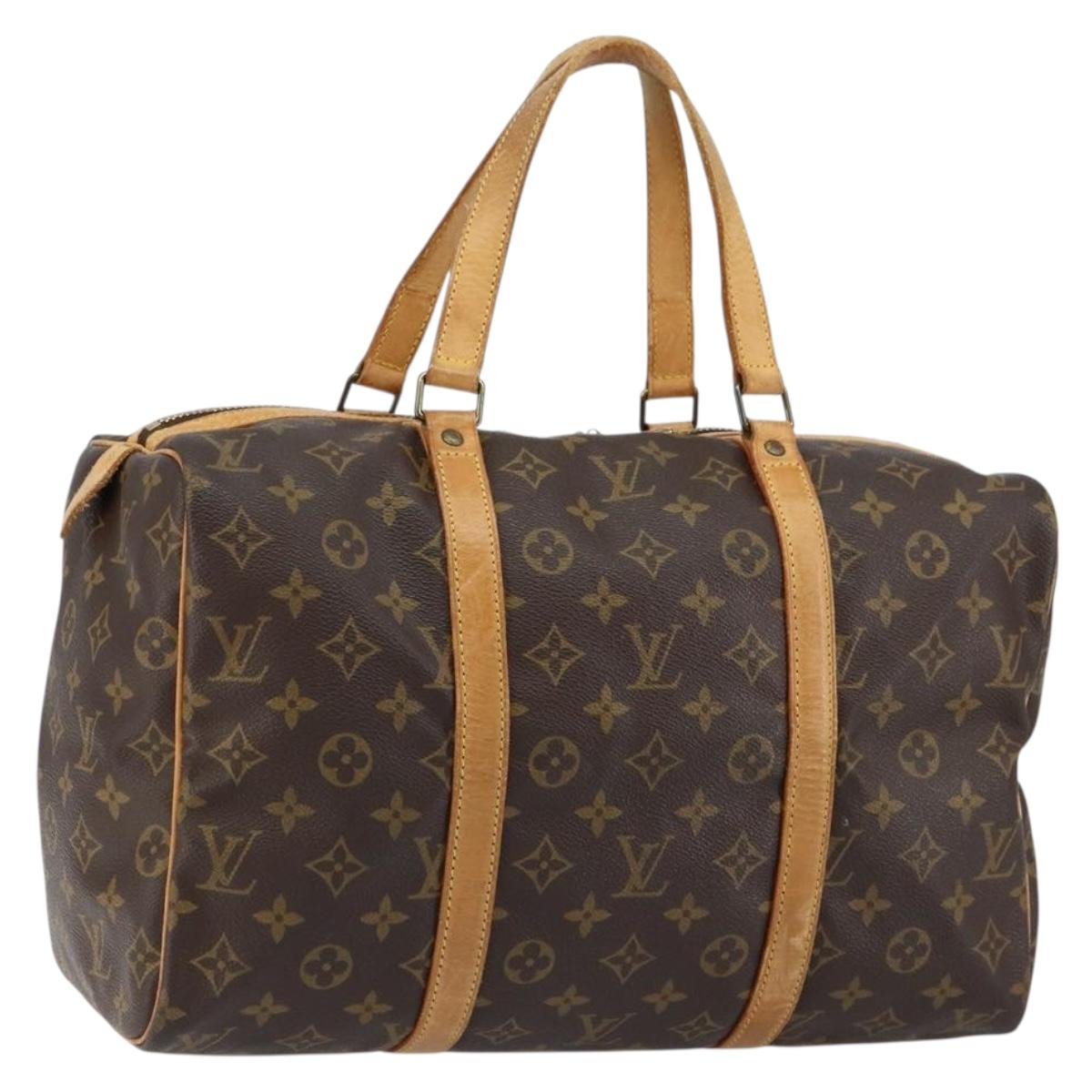 LOUIS VUITTON Monogram Sac Souple 35 Boston Bag M41626 LV Auth 152778