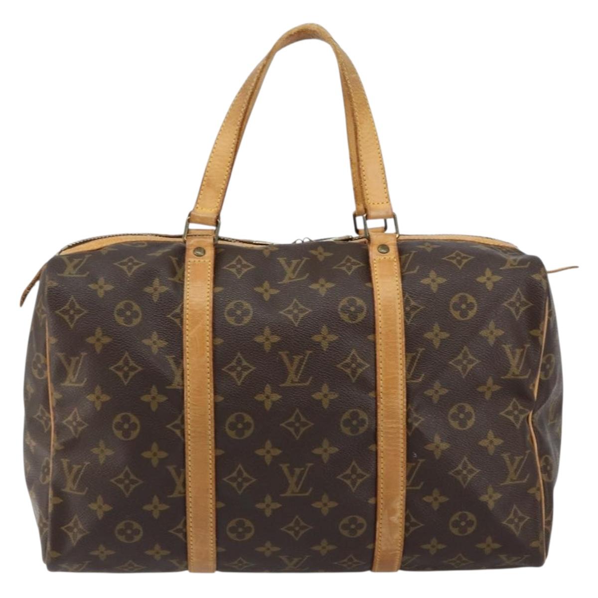 LOUIS VUITTON Monogram Sac Souple 35 Boston Bag M41626 LV Auth 152778