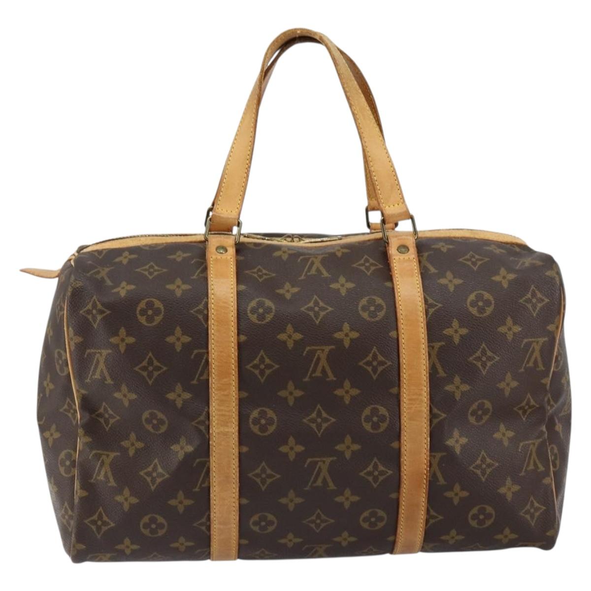 LOUIS VUITTON Monogram Sac Souple 35 Boston Bag M41626 LV Auth 152778