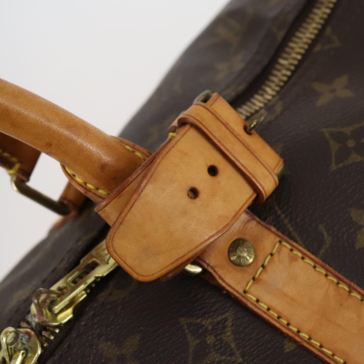 LOUIS VUITTON Monogram Keepall 55 Boston Bag M41424 LV Auth 152783