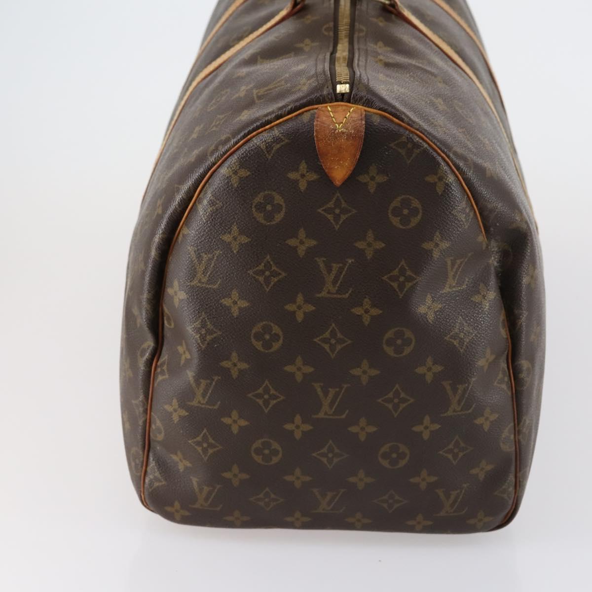 LOUIS VUITTON Monogram Keepall 55 Boston Bag M41424 LV Auth 152783