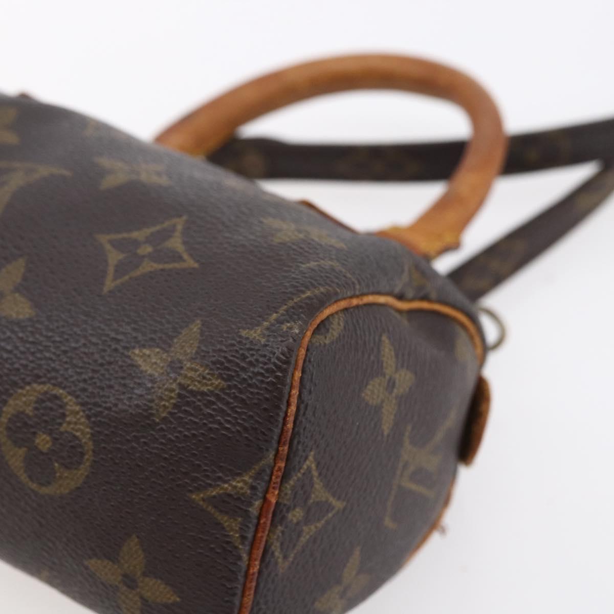 LOUIS VUITTON Monogram Mini Speedy Hand Bag M41534 LV Auth 152784