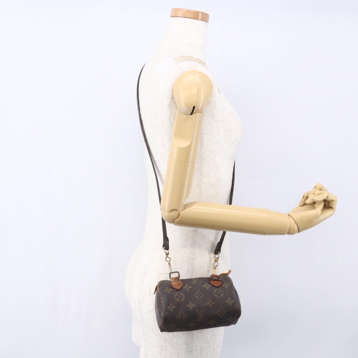 LOUIS VUITTON Monogram Mini Speedy Hand Bag M41534 LV Auth 152784