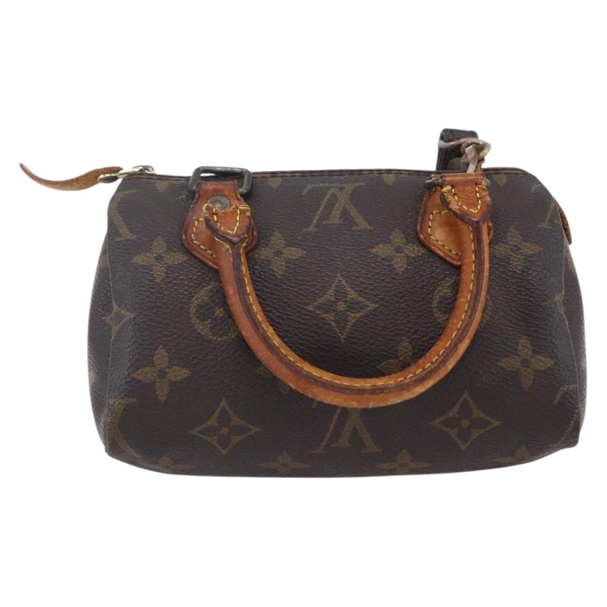 LOUIS VUITTON Monogram Mini Speedy Hand Bag M41534 LV Auth 152784