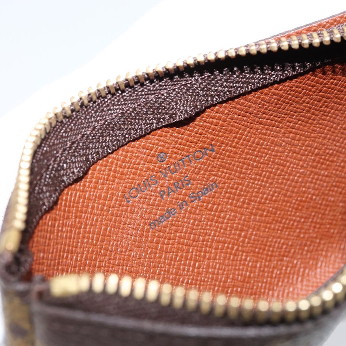 LOUIS VUITTON Monogram Pochette Cles Coin Purse M60033 LV Auth 152786