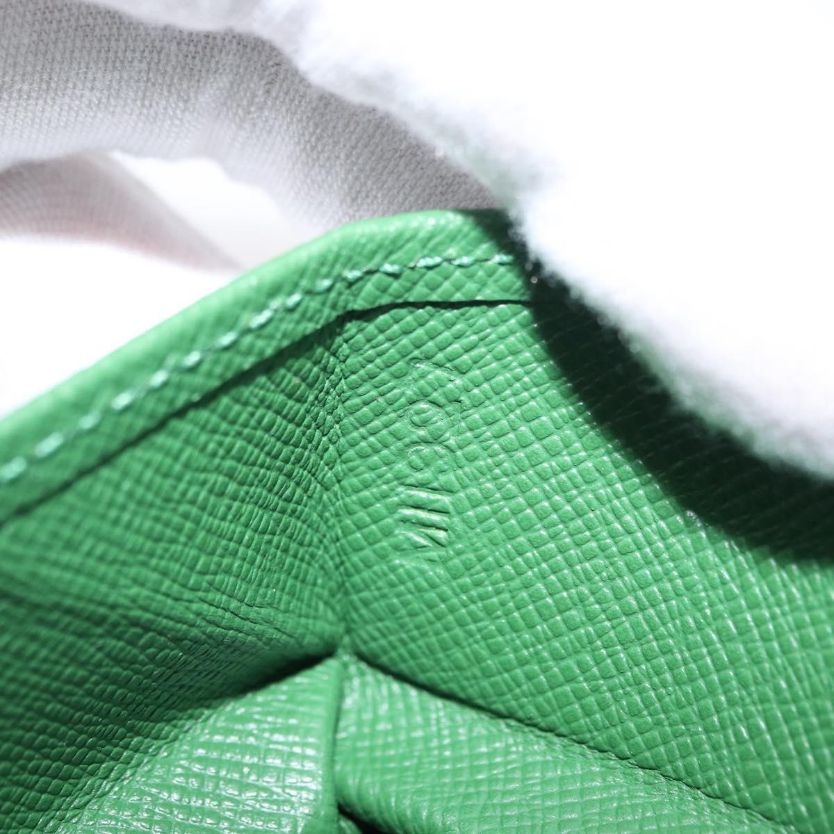 LOUIS VUITTON Epi Porte Monnaie Boite Coin Purse Green M63694 LV Auth 152791V
