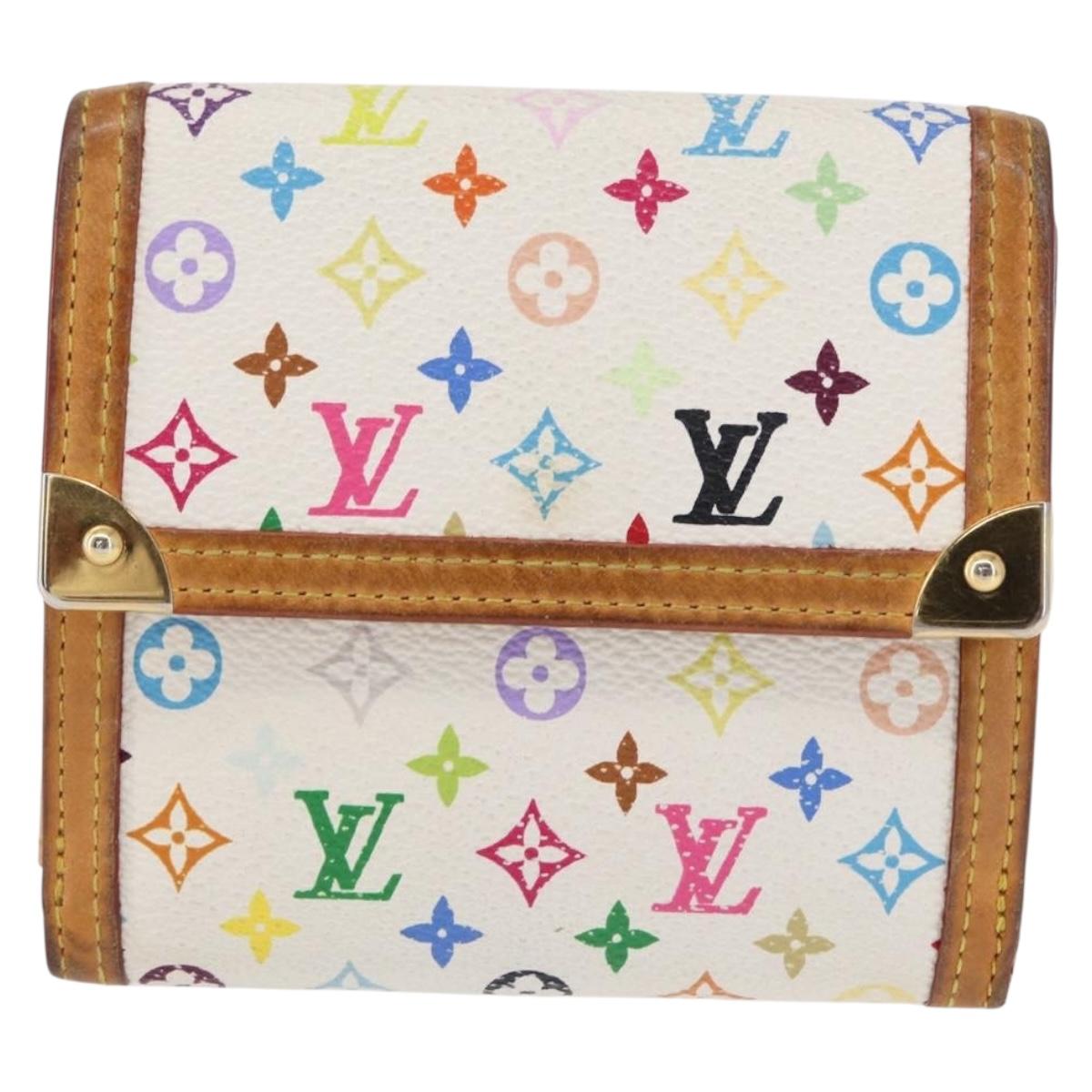 LOUIS VUITTON Multicolor Porte Monnaie Billets Cartes Credit M92983 Auth 152794