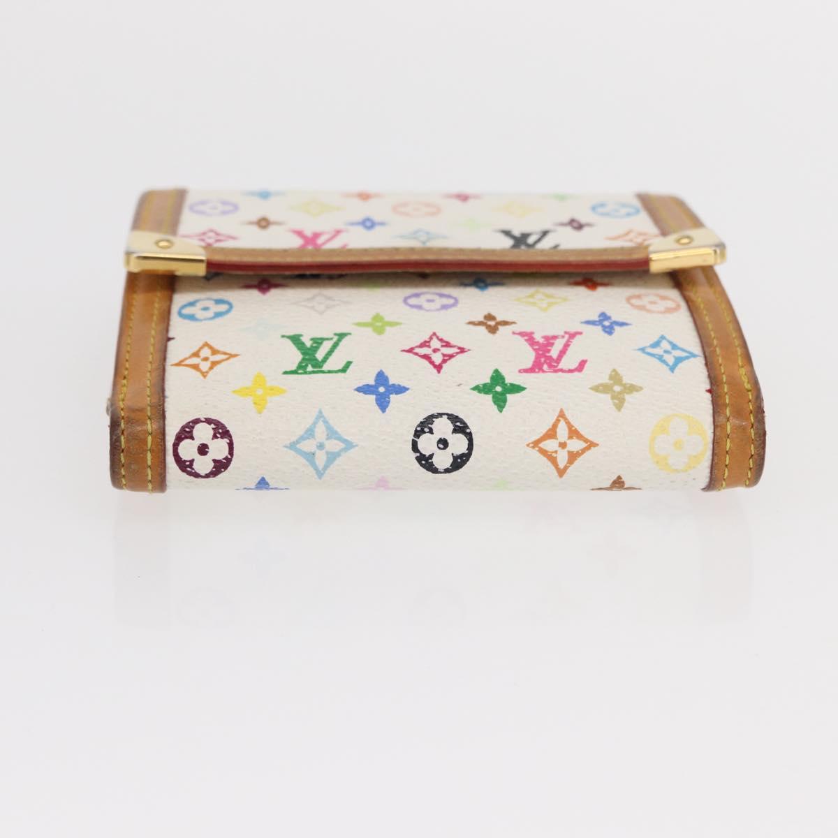 LOUIS VUITTON Multicolor Porte Monnaie Billets Cartes Credit M92983 Auth 152794