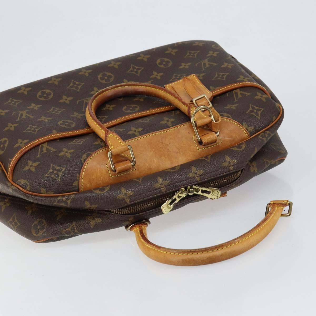 LOUIS VUITTON Monogram Deauville Hand Bag M47270 LV Auth 152799