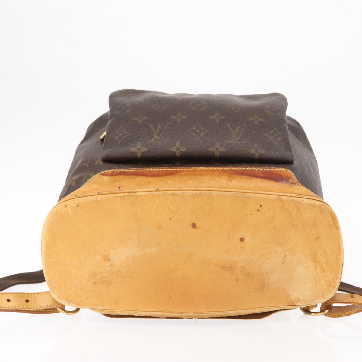 LOUIS VUITTON Monogram Montsouris GM Backpack M51135 LV Auth 152800