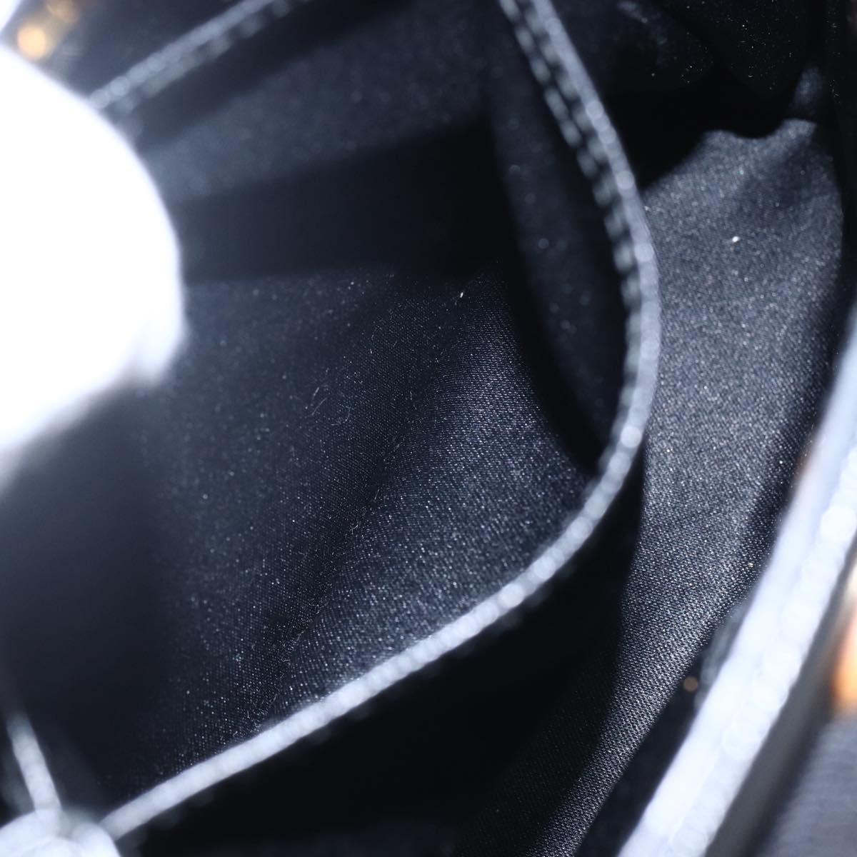 Salvatore Ferragamo Vala Shoulder Bag Leather 2way Black Gold Silver Auth 152825