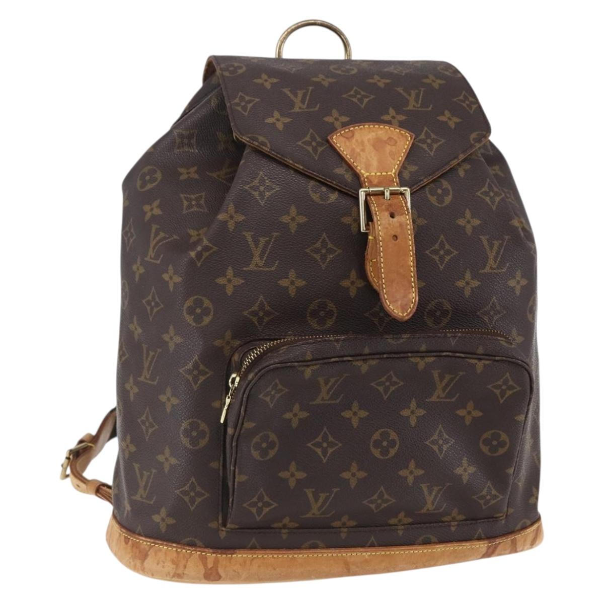 LOUIS VUITTON Monogram Montsouris GM Backpack M51135 LV Auth 152826