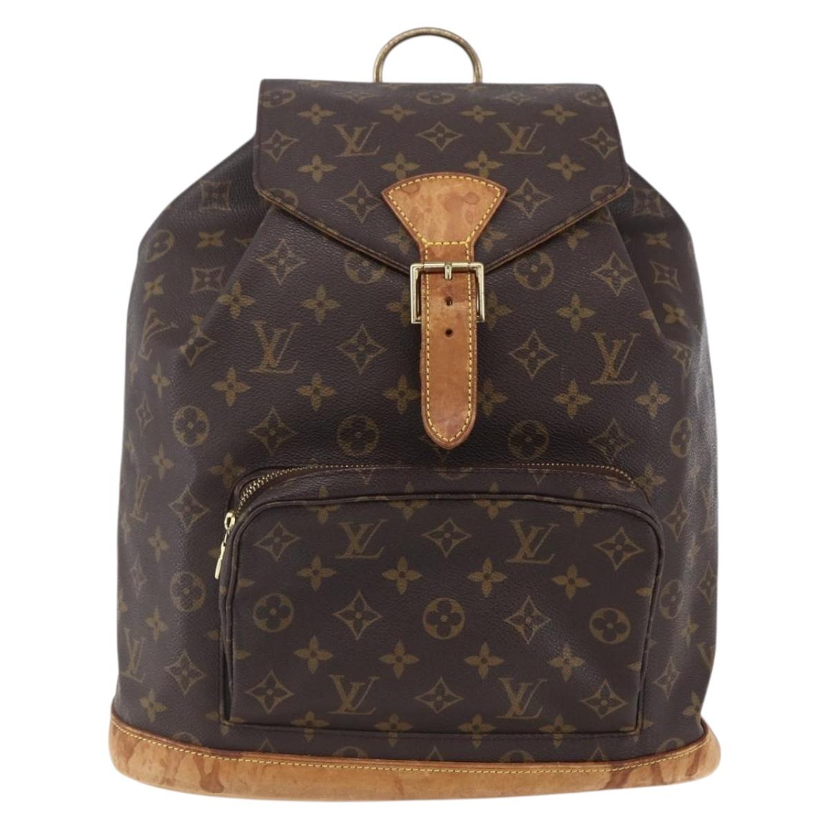 LOUIS VUITTON Monogram Montsouris GM Backpack M51135 LV Auth 152826