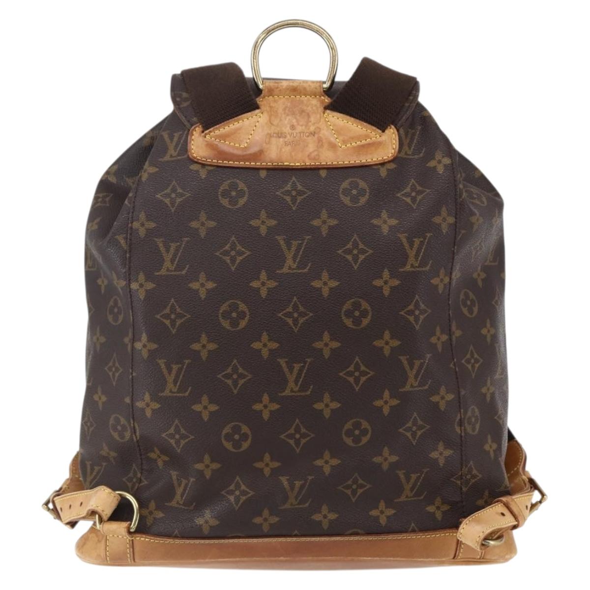 LOUIS VUITTON Monogram Montsouris GM Backpack M51135 LV Auth 152826