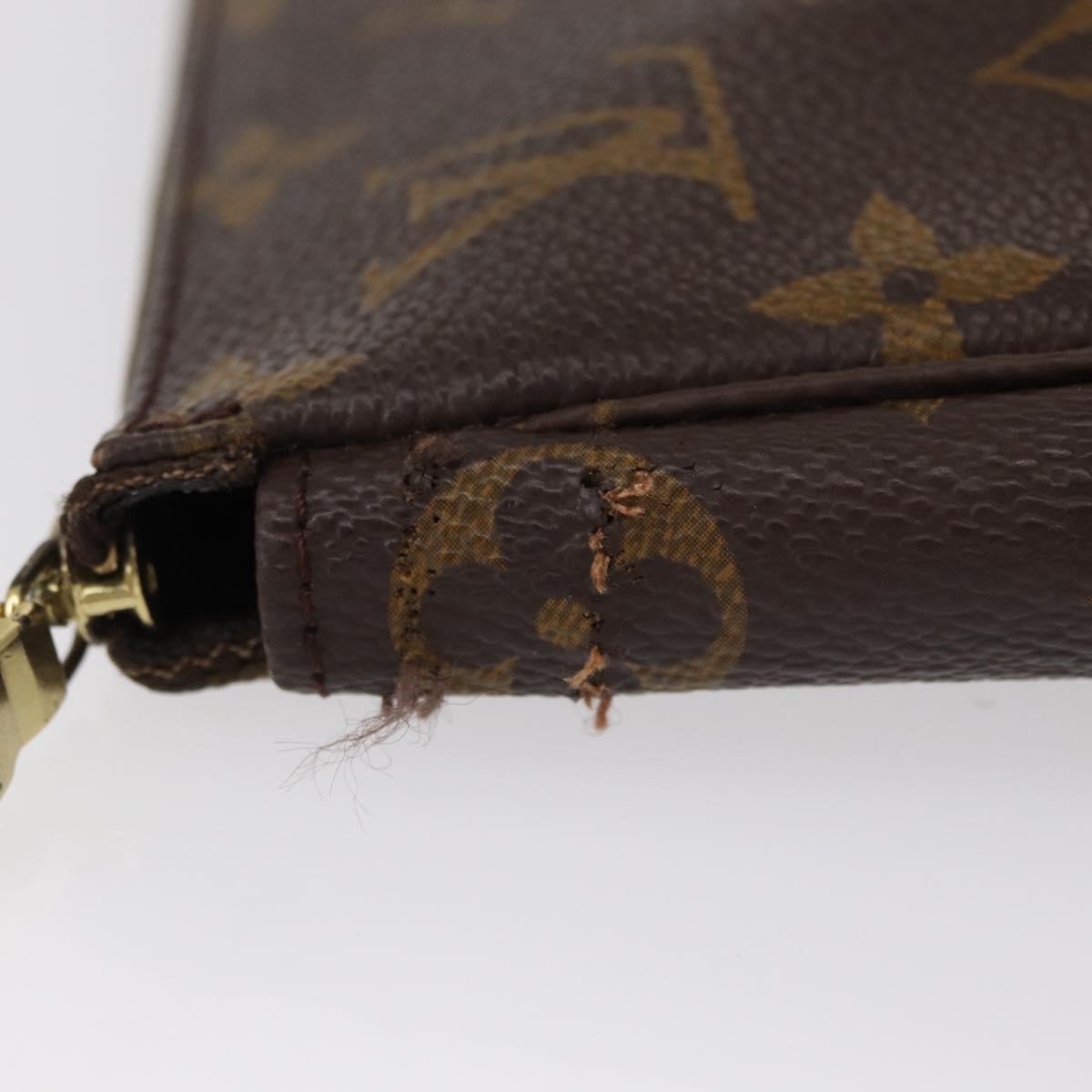 LOUIS VUITTON Monogram Pochette Accessoires Pouch M51980 LV Auth 152827
