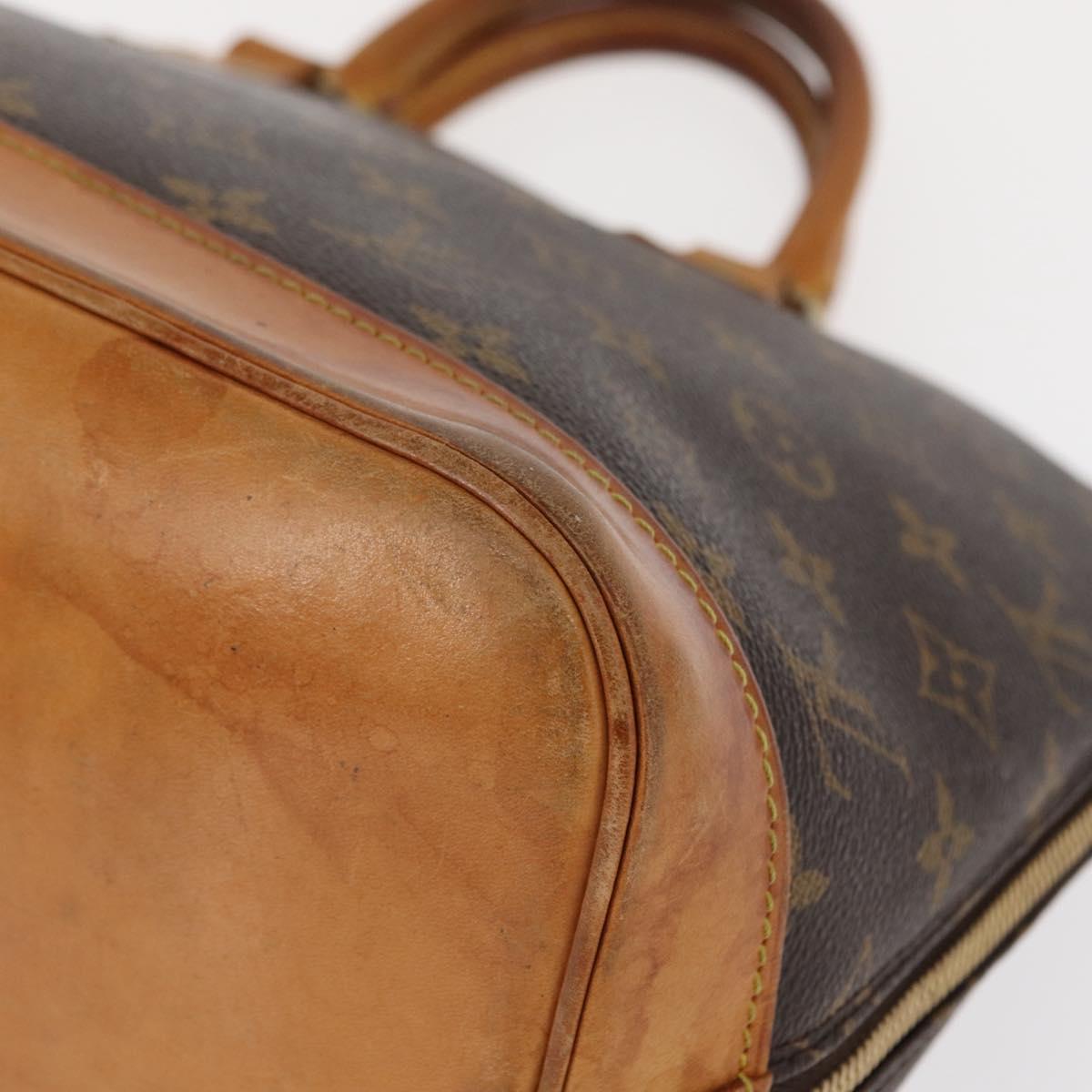 LOUIS VUITTON Monogram Alma Hand Bag M51130 LV Auth 152830