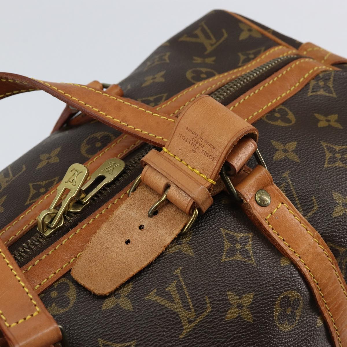 LOUIS VUITTON Monogram Sac Souple 35 Boston Bag M41626 LV Auth 152839