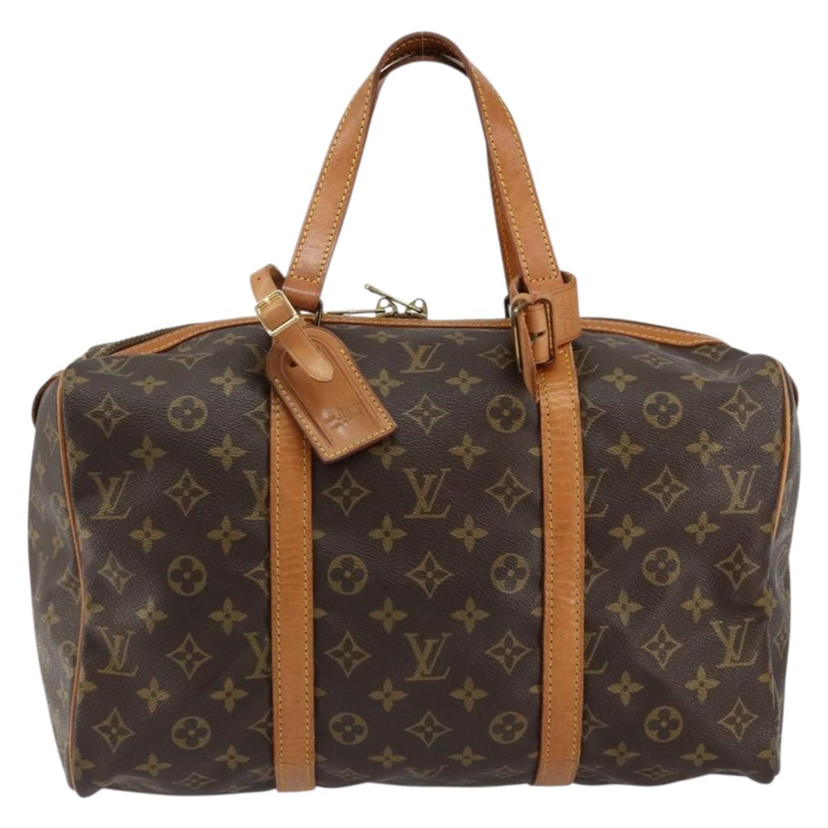LOUIS VUITTON Monogram Sac Souple 35 Boston Bag M41626 LV Auth 152839