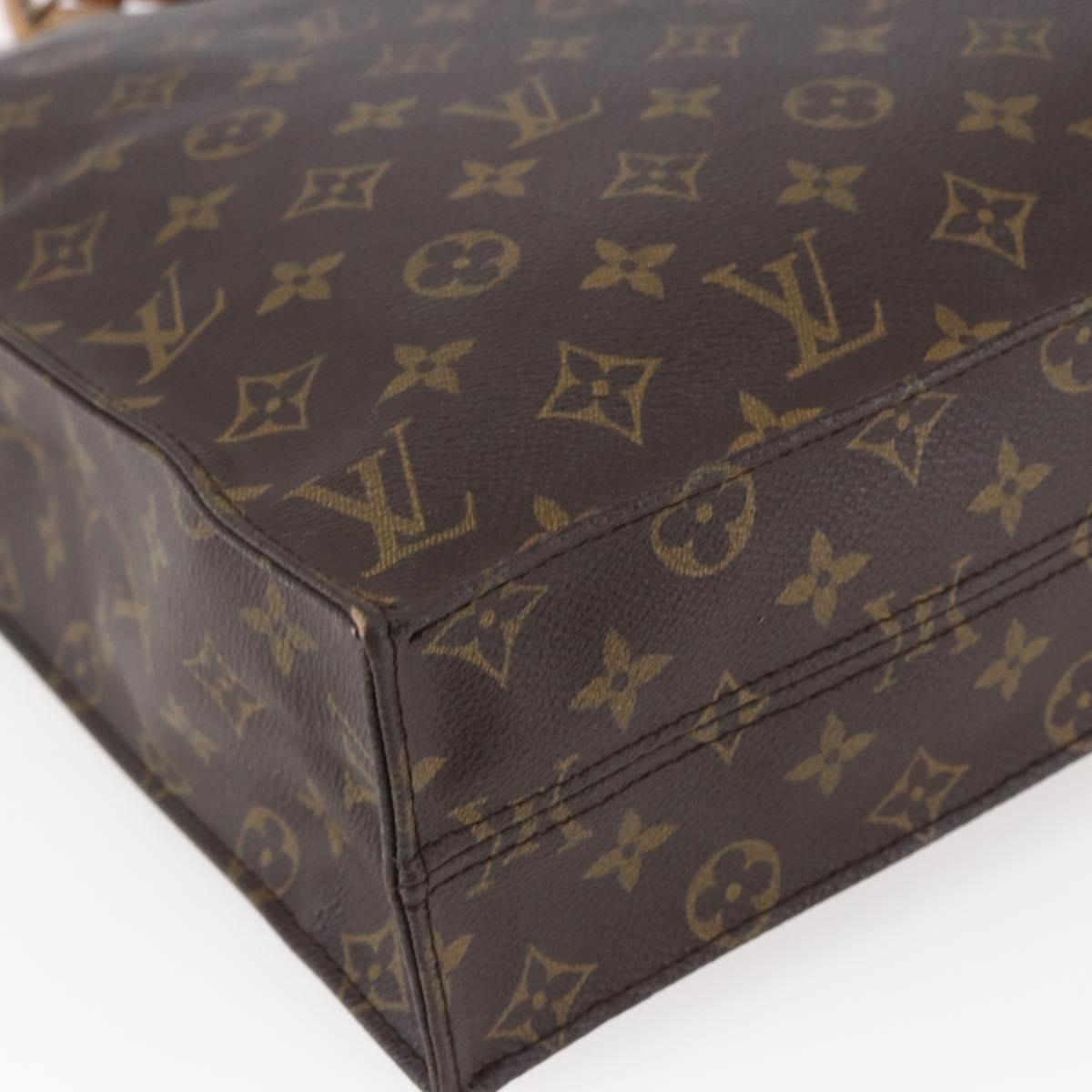 LOUIS VUITTON Monogram Sac Plat Hand Bag M51140 LV Auth 152846