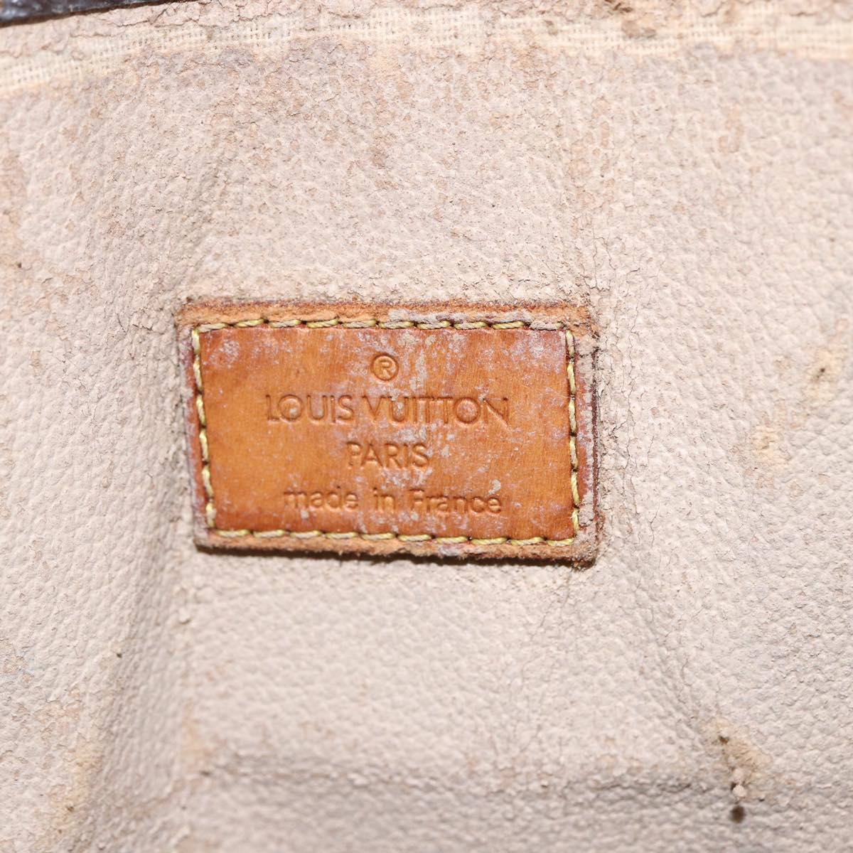 LOUIS VUITTON Monogram Sac Plat Hand Bag M51140 LV Auth 152846