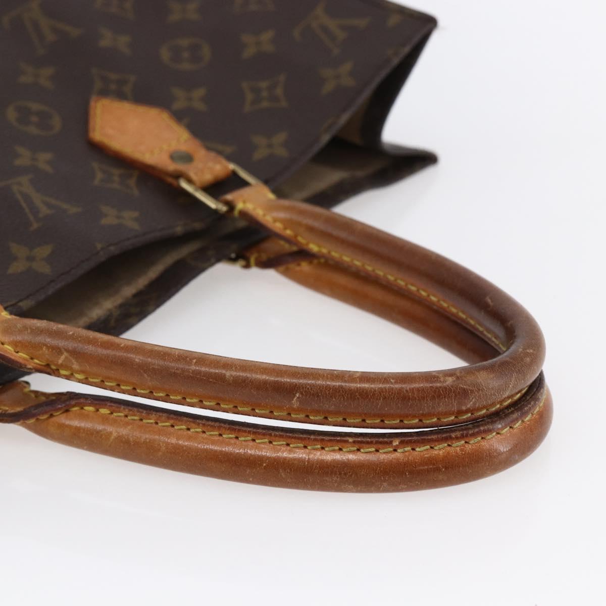 LOUIS VUITTON Monogram Sac Plat Hand Bag M51140 LV Auth 152846