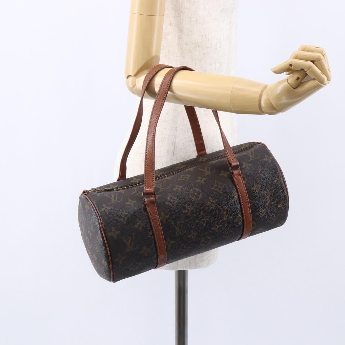 LOUIS VUITTON Monogram Papillon 30 Hand Bag M51385 LV Auth 152848