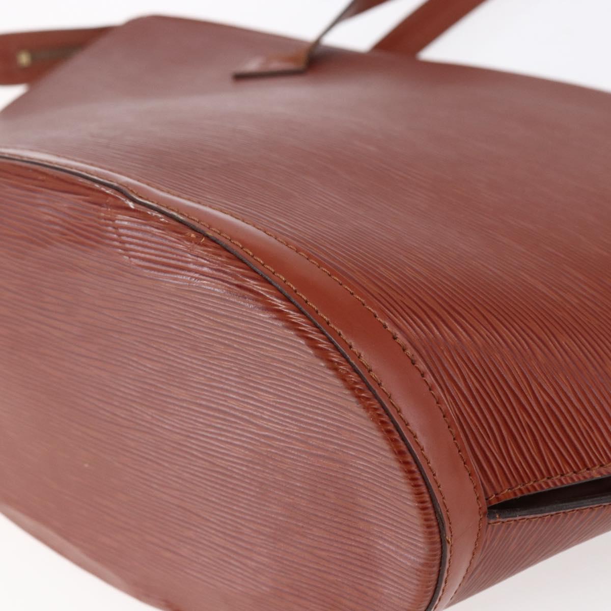 LOUIS VUITTON Epi Saint Jacques Shopping Bag Brown M52263 LV Auth 152853