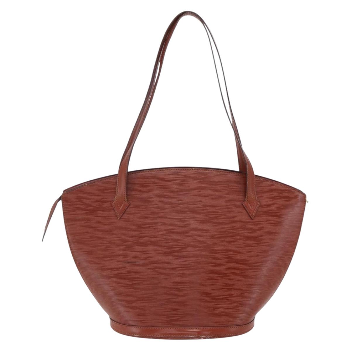 LOUIS VUITTON Epi Saint Jacques Shopping Bag Brown M52263 LV Auth 152853
