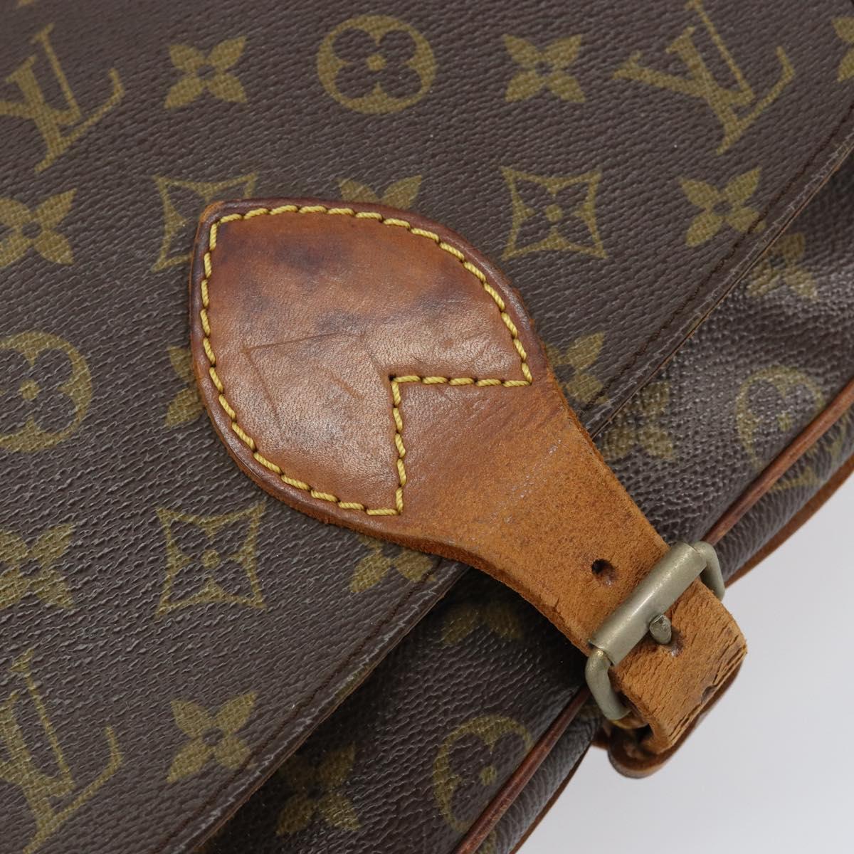 LOUIS VUITTON Monogram Cartouchiere MM Shoulder Bag M51253 LV Auth 152857