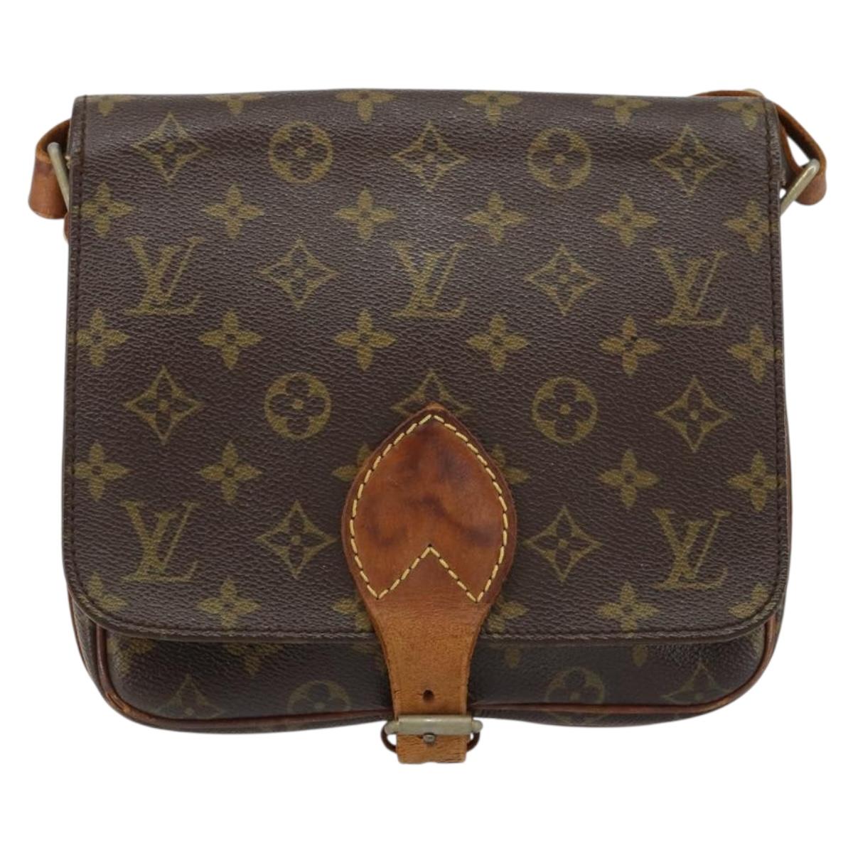 LOUIS VUITTON Monogram Cartouchiere MM Shoulder Bag M51253 LV Auth 152857