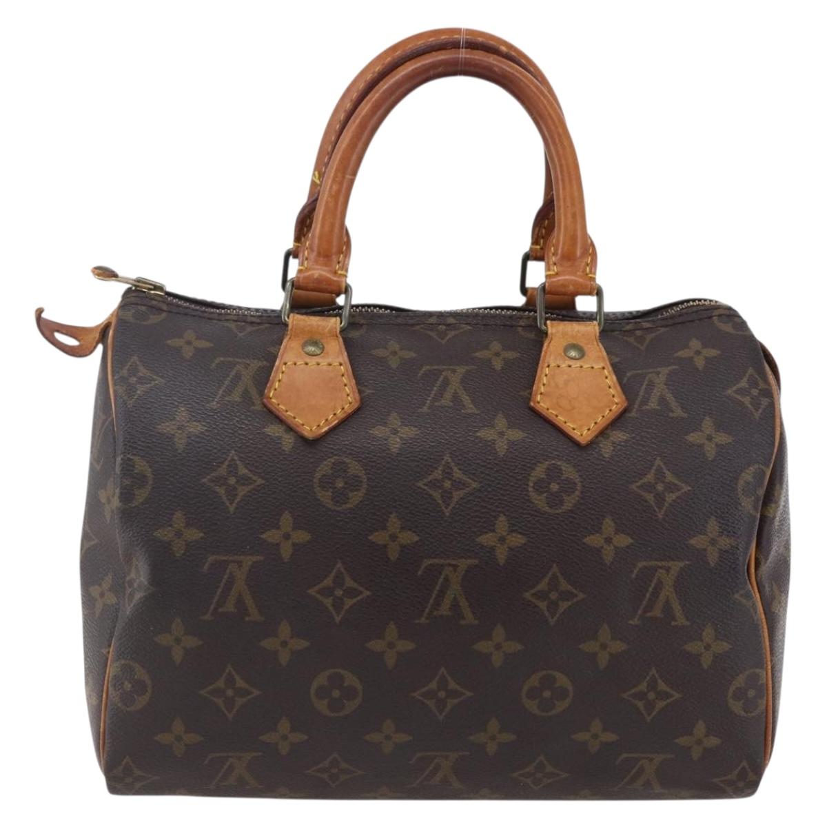 LOUIS VUITTON Monogram Speedy 25 Hand Bag M41528 LV Auth 152864
