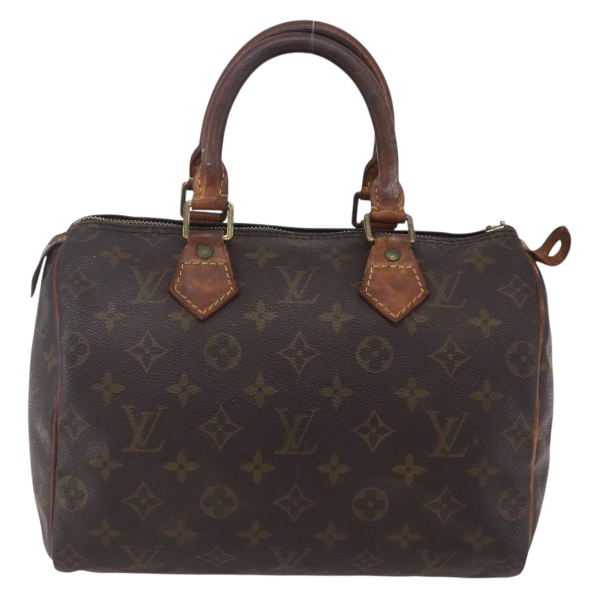 LOUIS VUITTON Monogram Speedy 25 Hand Bag M41528 LV Auth 152866