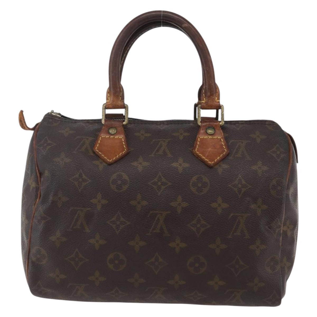 LOUIS VUITTON Monogram Speedy 25 Hand Bag M41528 LV Auth 152866
