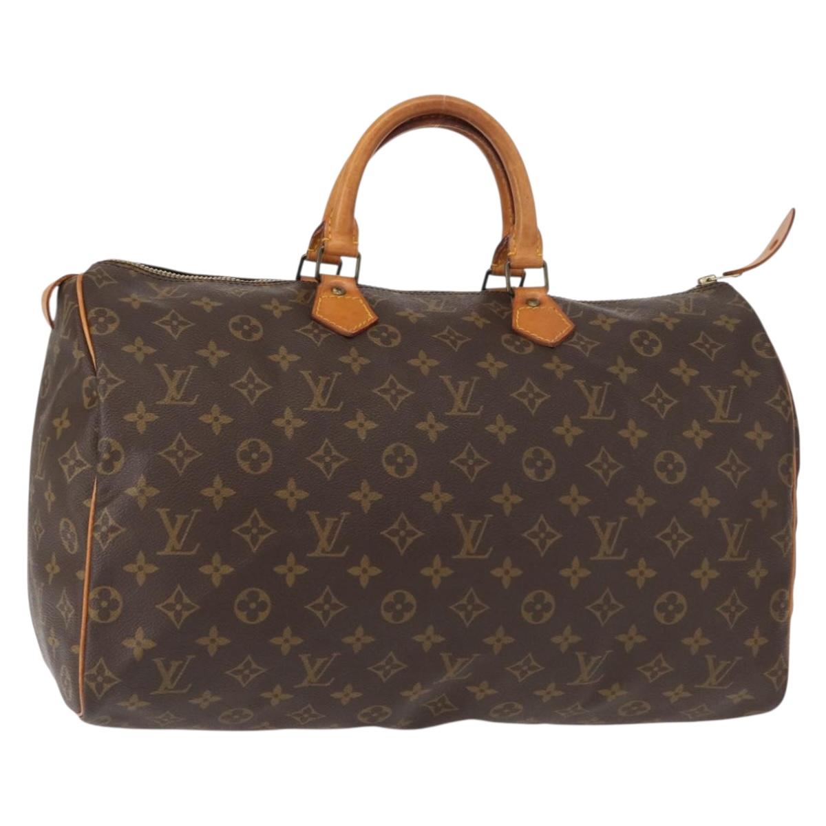 LOUIS VUITTON Monogram Speedy 40 Hand Bag M41522 LV Auth 152868