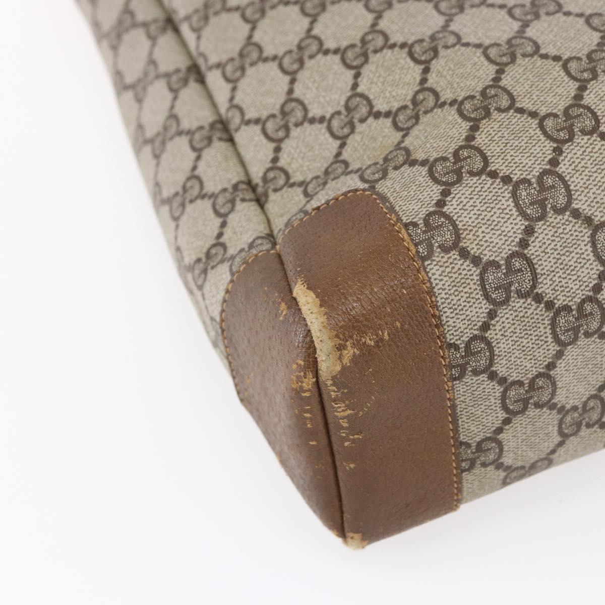 GUCCI GG Supreme Tote Bag PVC Beige Gold 002 115 0035 Auth 152877