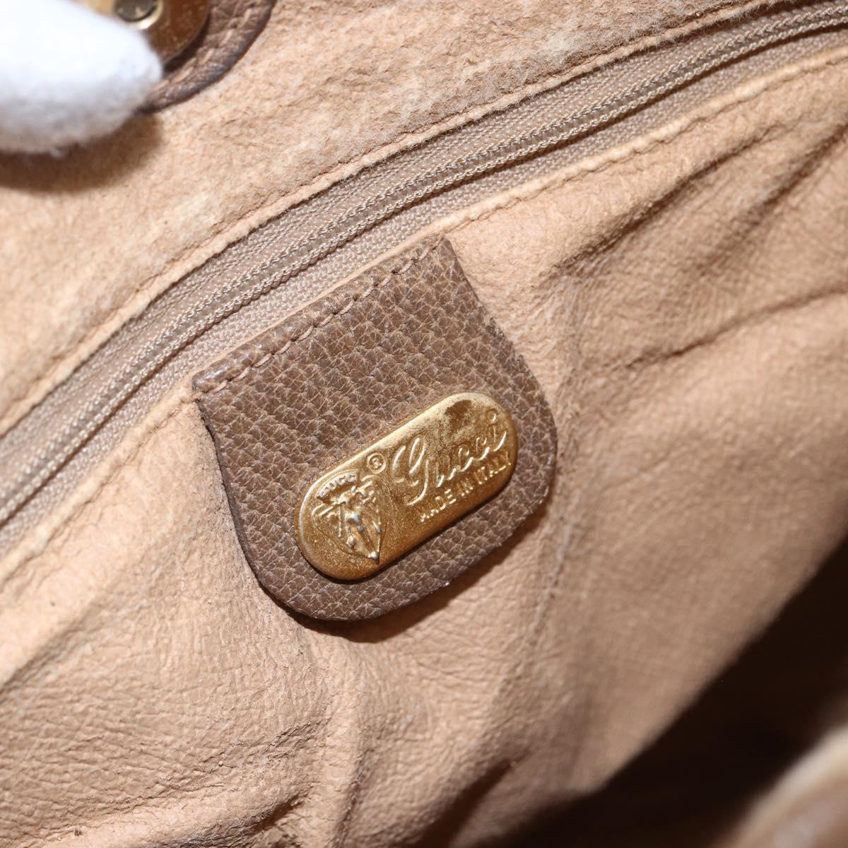 GUCCI GG Supreme Tote Bag PVC Beige Gold 002 115 0035 Auth 152877