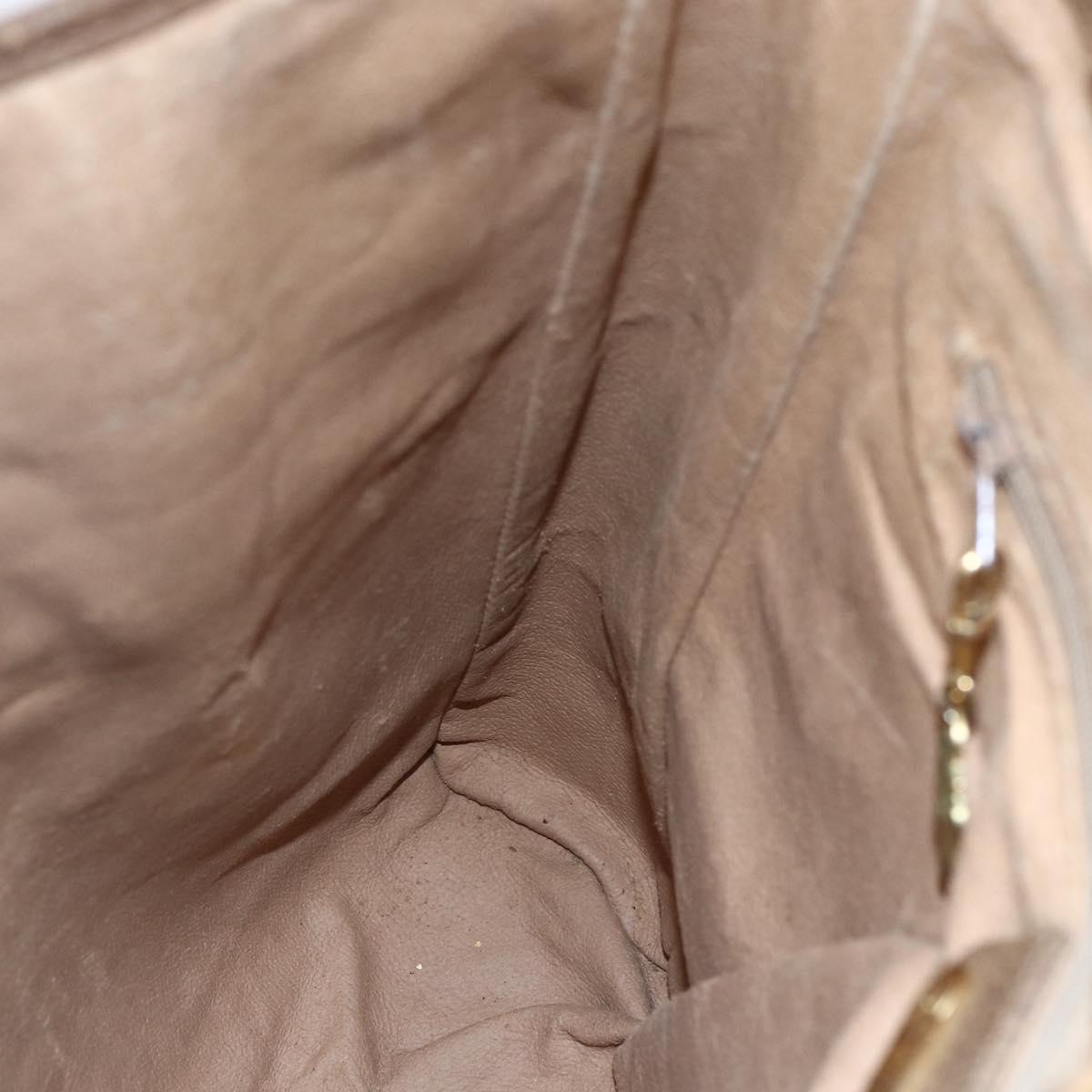 GUCCI GG Supreme Tote Bag PVC Beige Gold 002 115 0035 Auth 152877