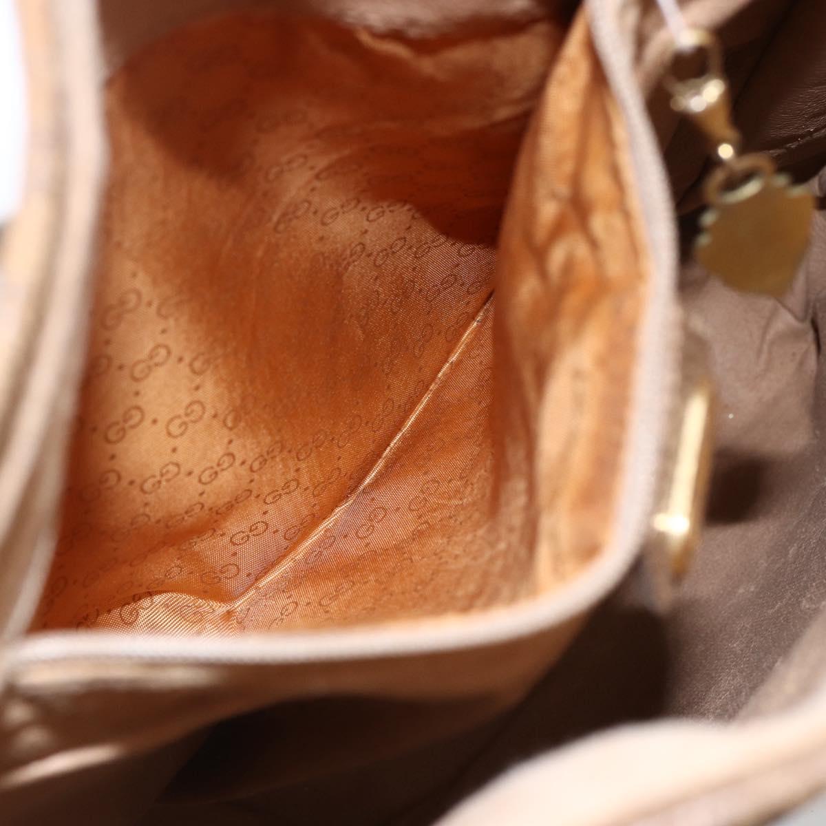 GUCCI GG Supreme Tote Bag PVC Beige Gold 002 115 0035 Auth 152877