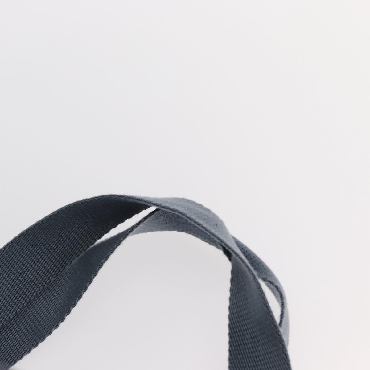 PRADA Backpack Nylon Blue Silver Auth 152888