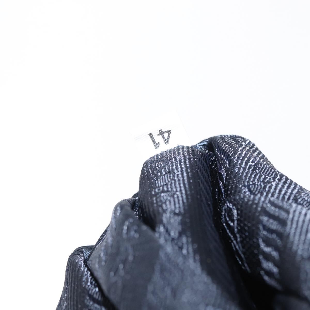 PRADA Backpack Nylon Blue Silver Auth 152888