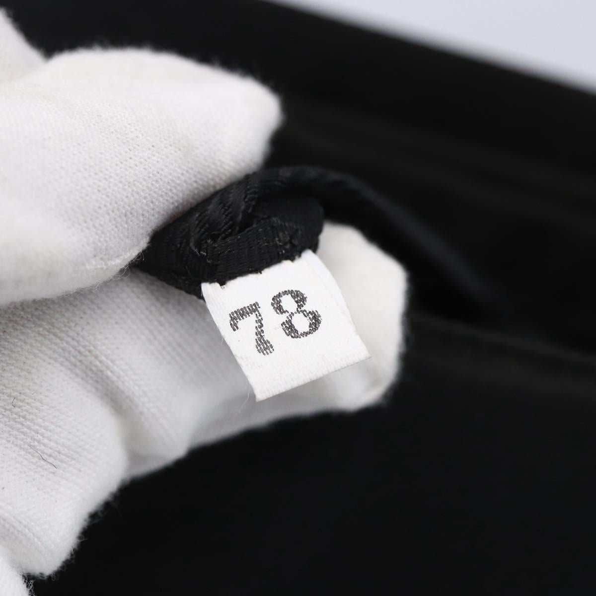 PRADA Shoulder Bag Nylon Plastic Black Silver Auth 152891