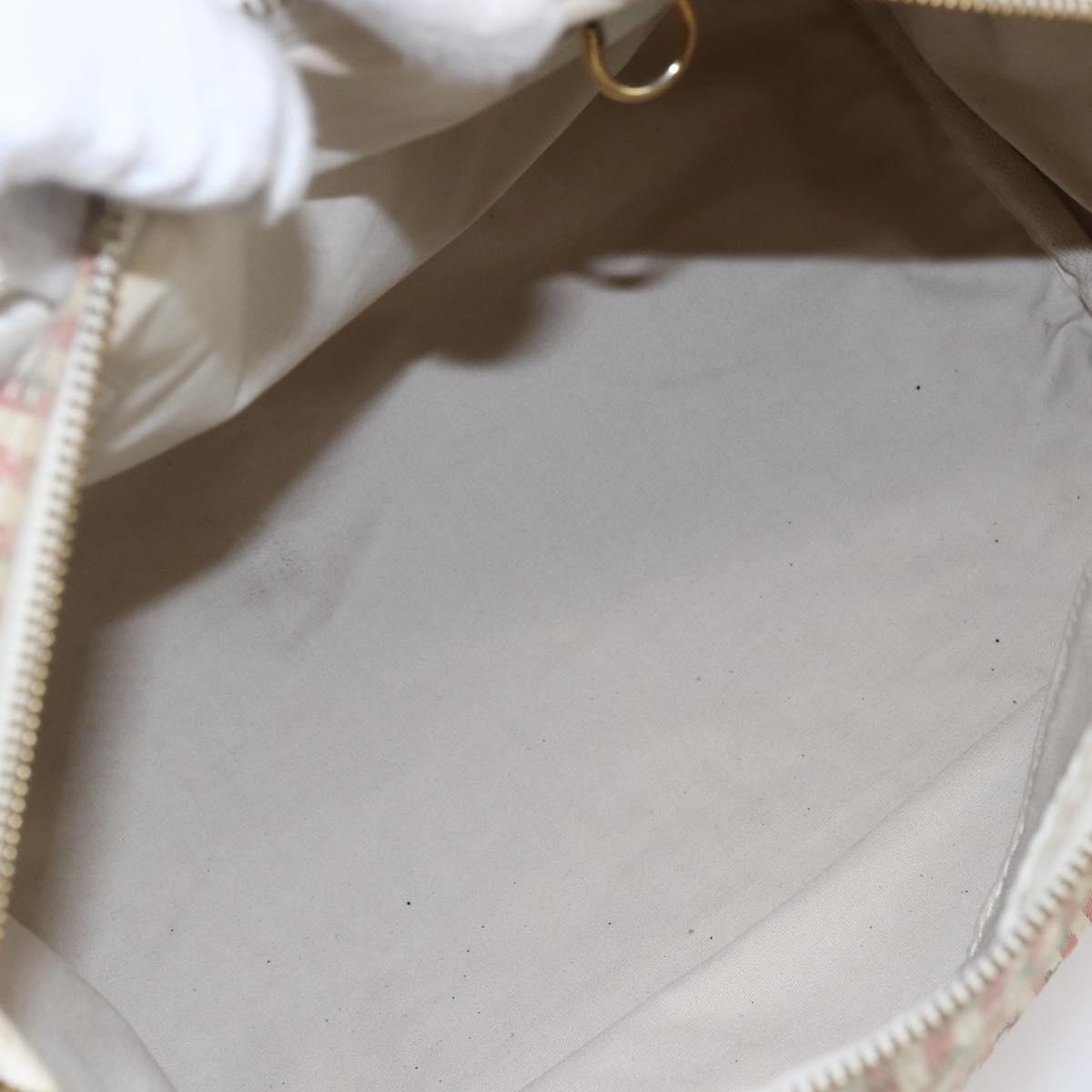 LOUIS VUITTON Monogram Mini Lin Croisette Speedy 30 Bag Pink M95501 Auth 152894