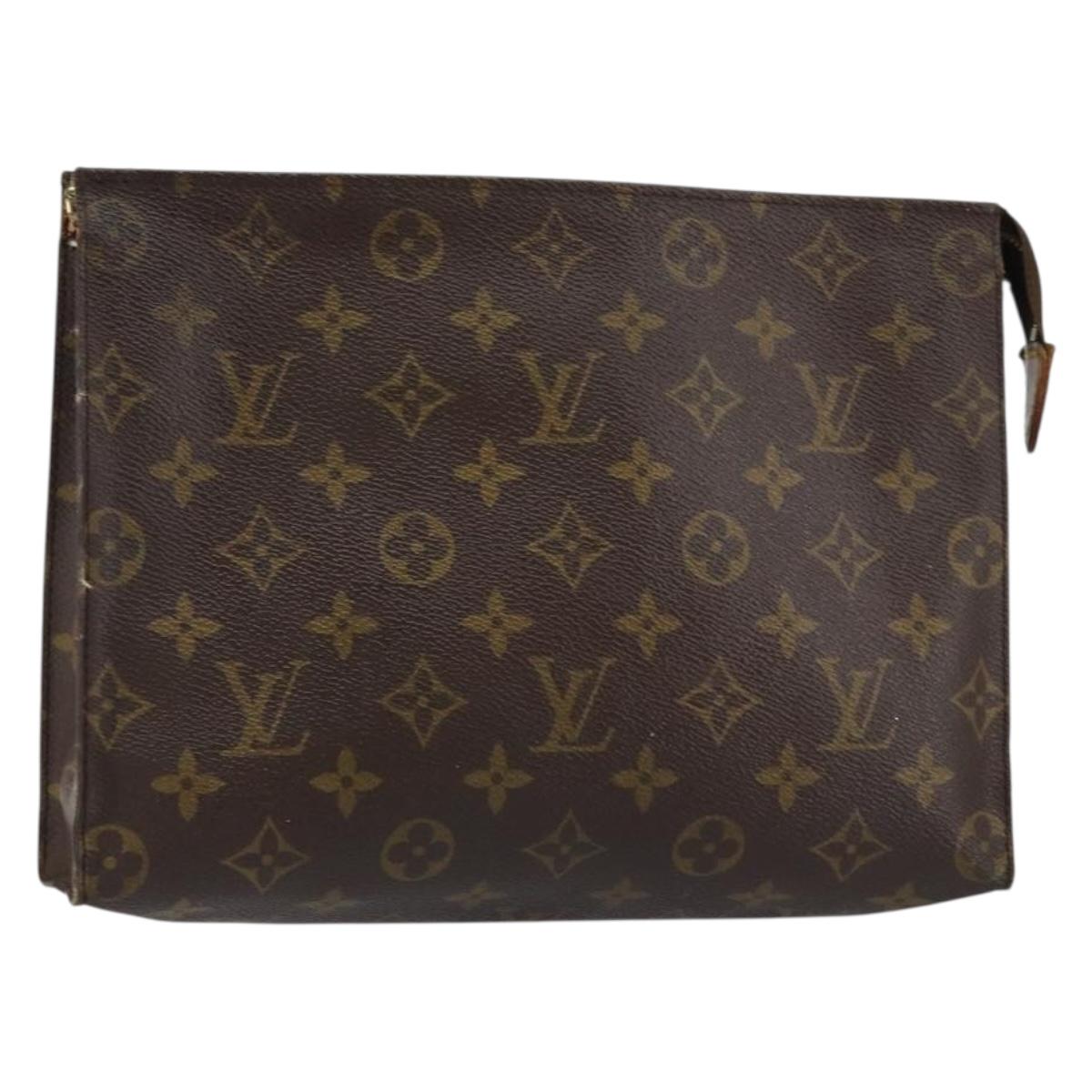 LOUIS VUITTON Monogram Poche Toilette 26 Pouch M47542 LV Auth 152912