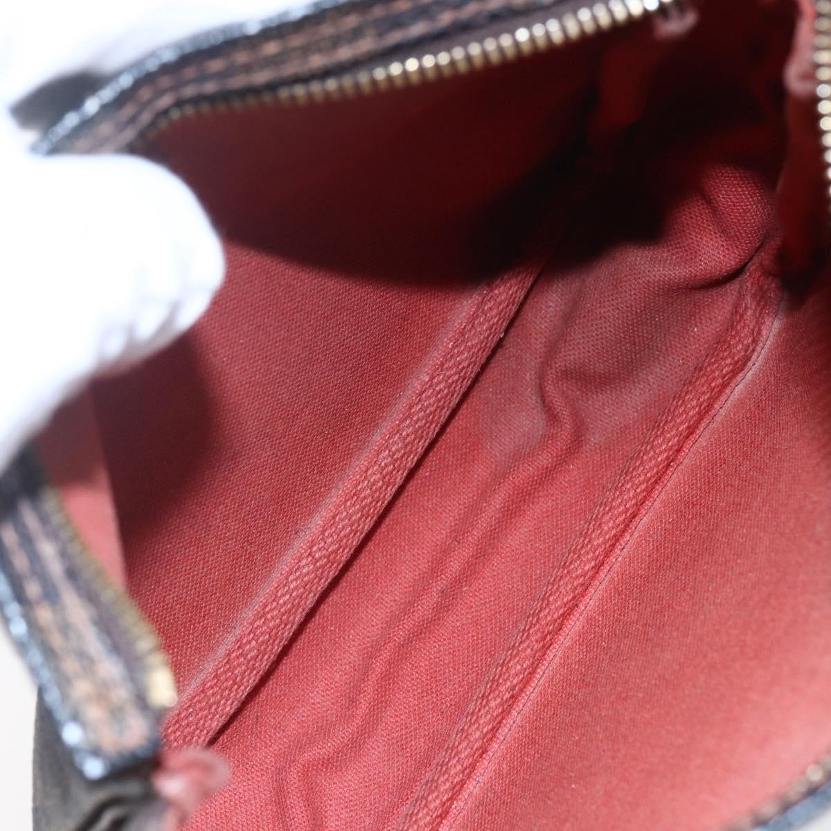 LOUIS VUITTON Damier Ebene Trousse makeup Pouch N51982 LV Auth 152914