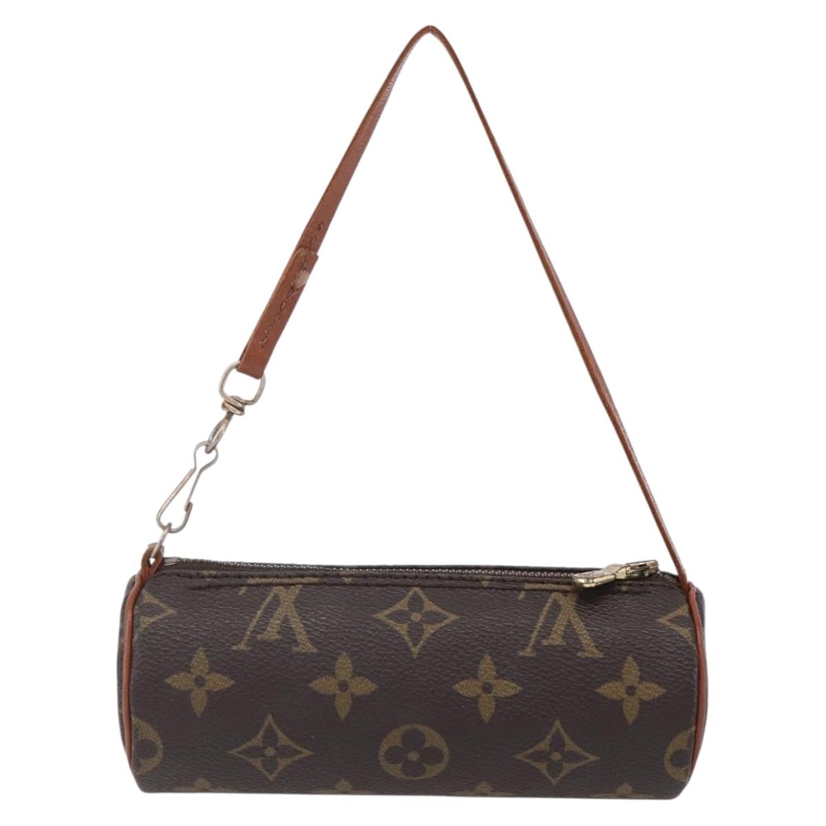 LOUIS VUITTON Monogram Papillon Pouch LV Auth 152917