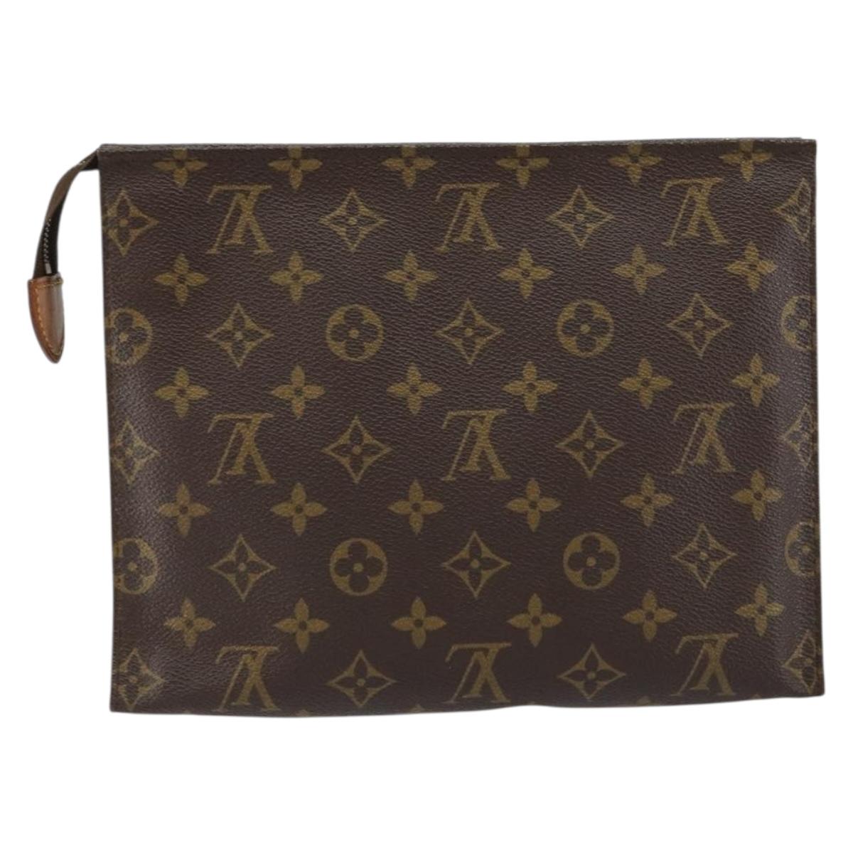 LOUIS VUITTON Monogram Poche Toilette 26 Pouch M47542 LV Auth 152918