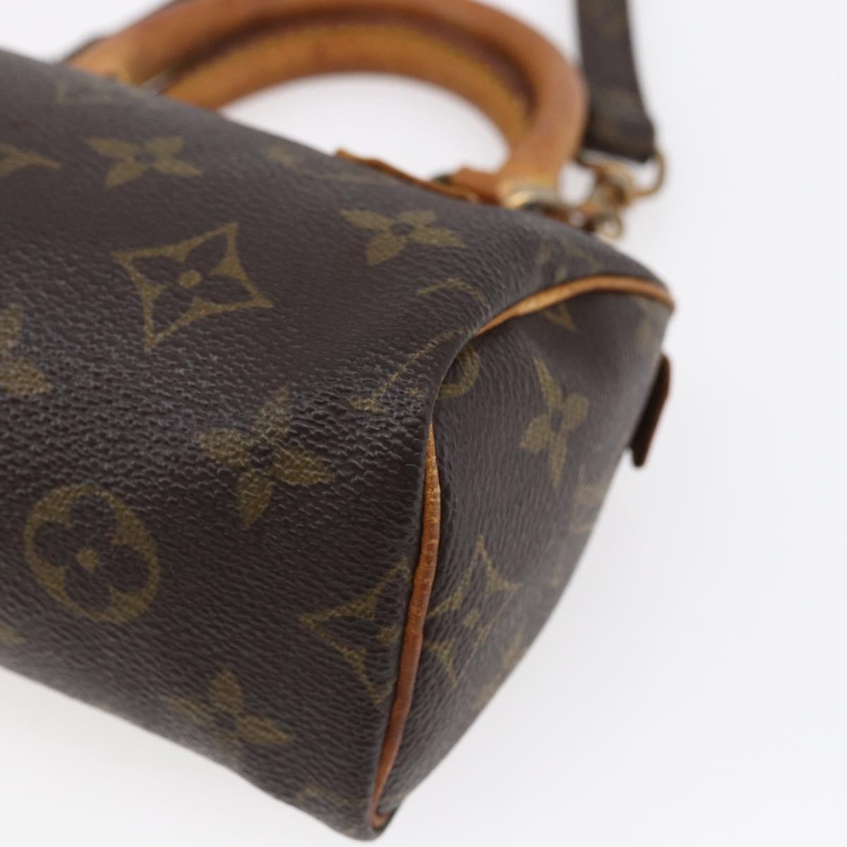 LOUIS VUITTON Monogram Mini Speedy Hand Bag M41534 LV Auth 152919