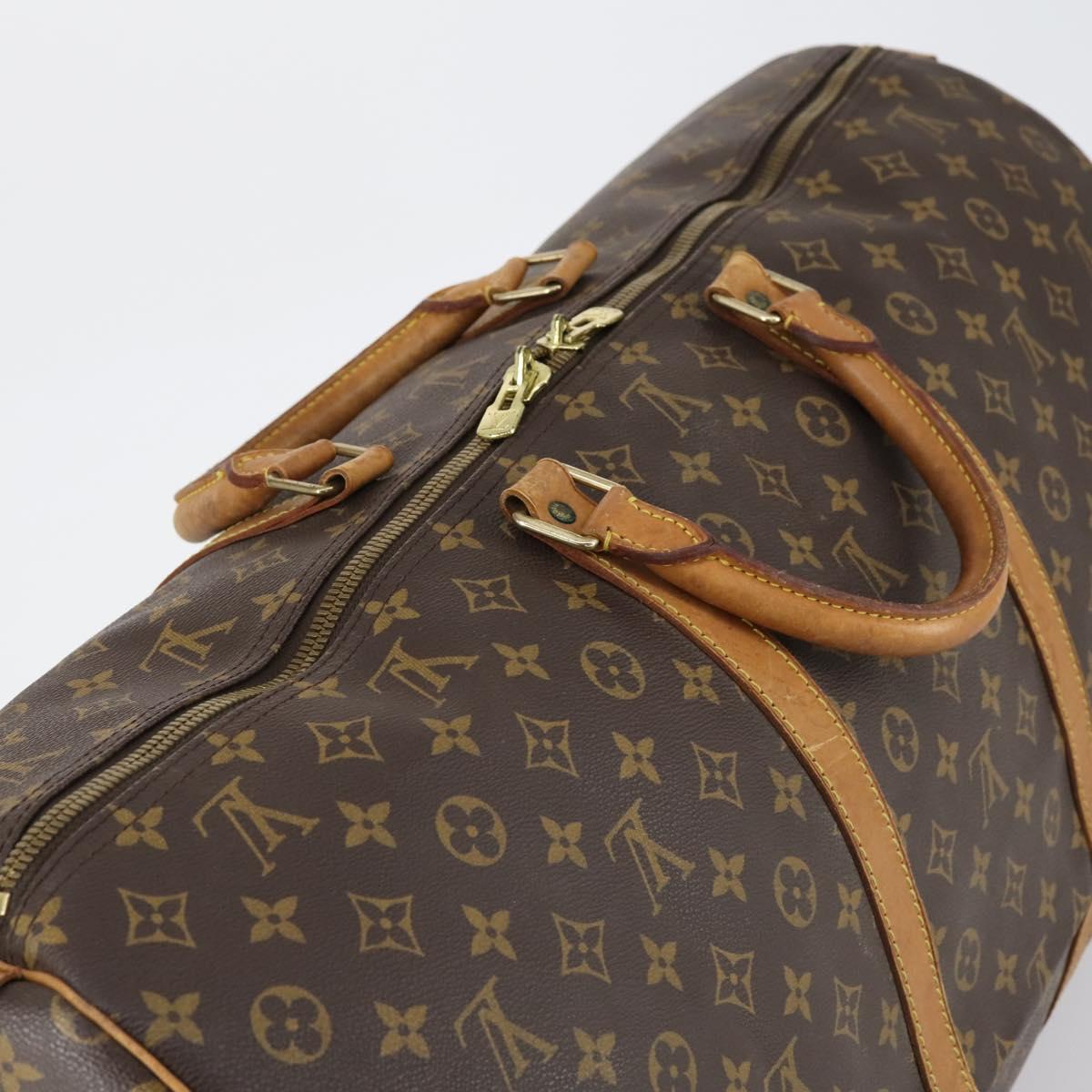 LOUIS VUITTON Monogram Keepall 60 Boston Bag M41422 LV Auth 152924