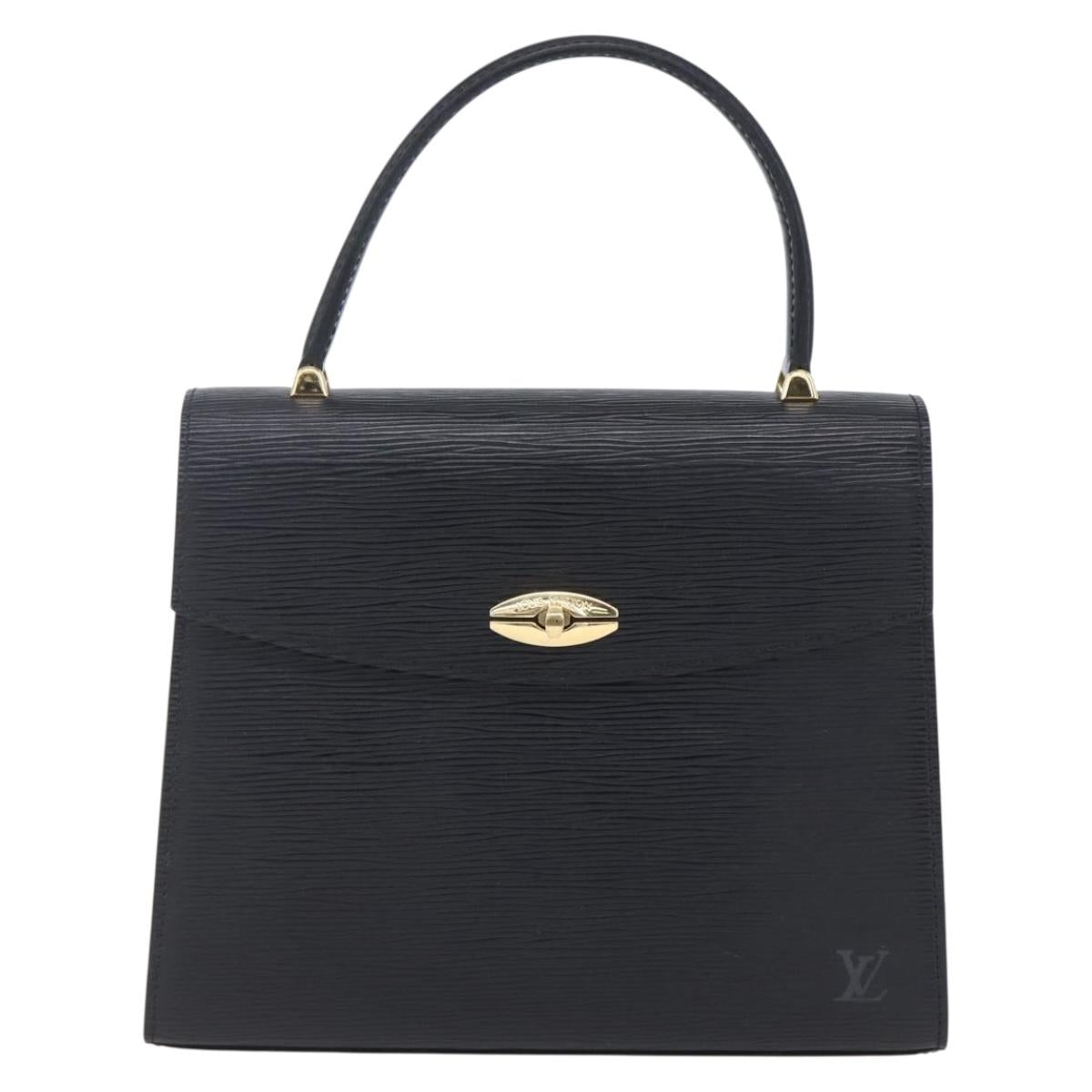 LOUIS VUITTON Epi Malesherbes Hand Bag Black M52372 LV Auth 152926